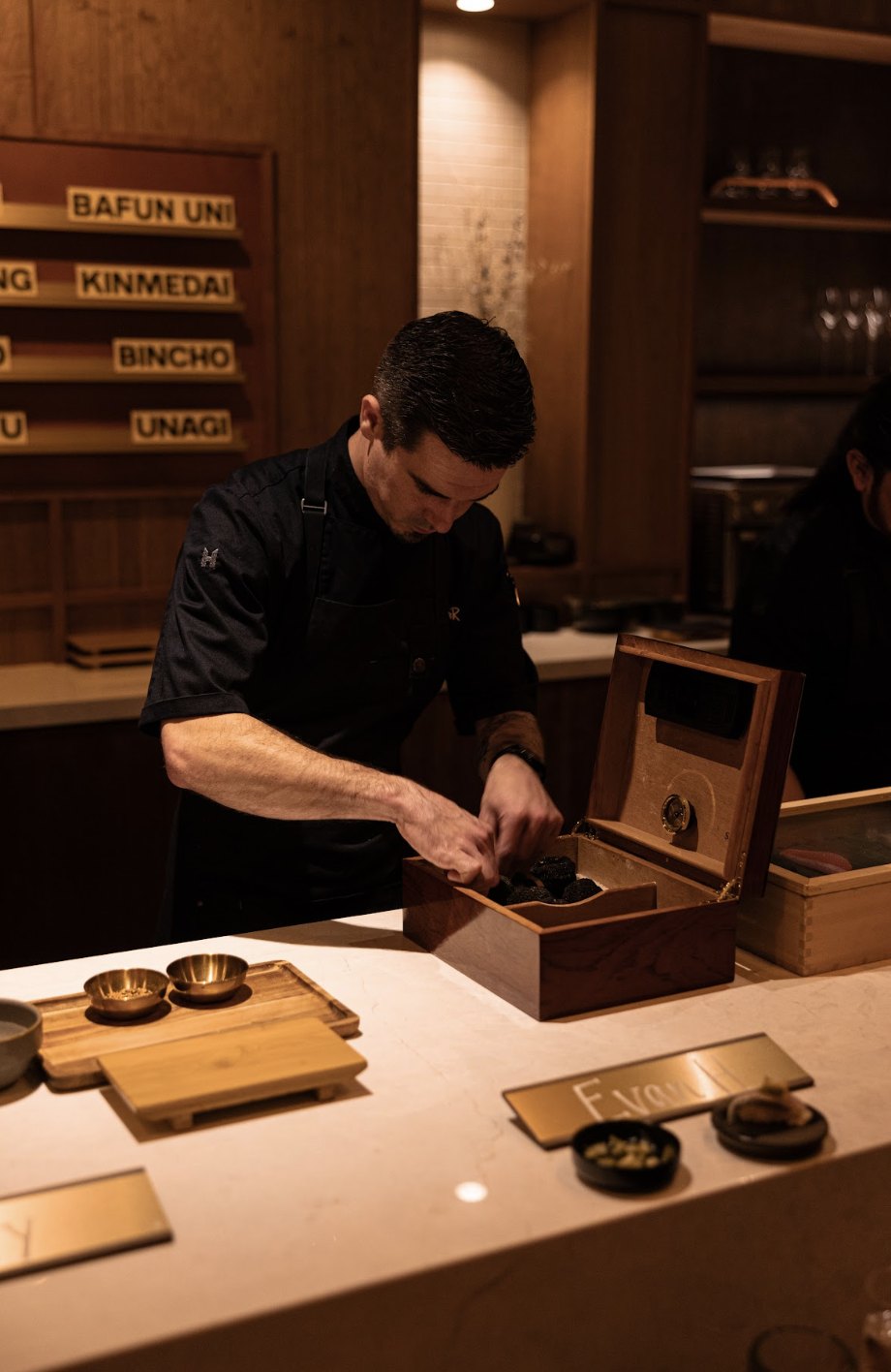 Truffles at the omakase counter
