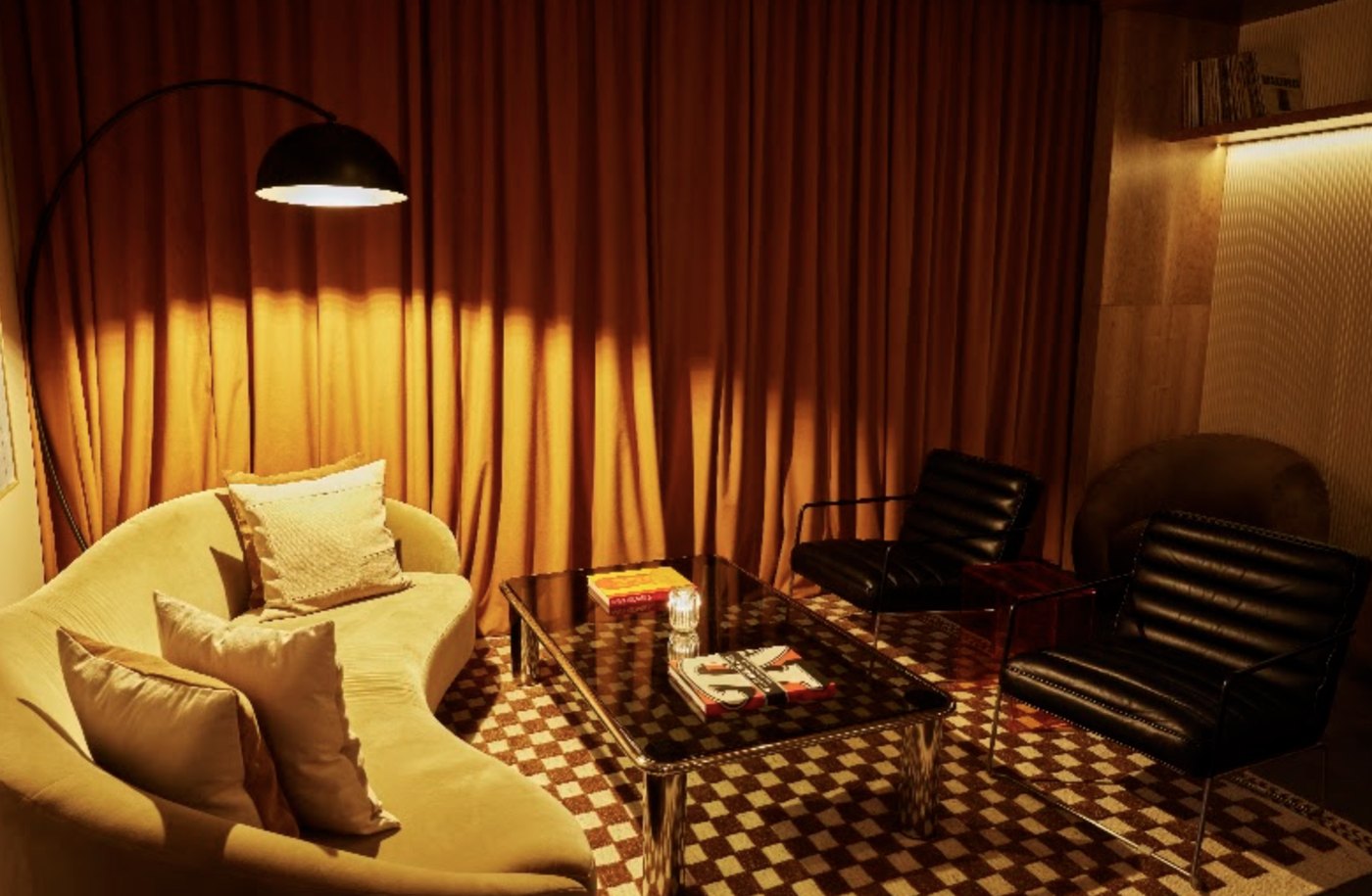 The lounge seating at Golden Sound
